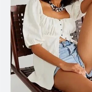 NWOT FREE PEOPLE wink my way tunic top size LARGE